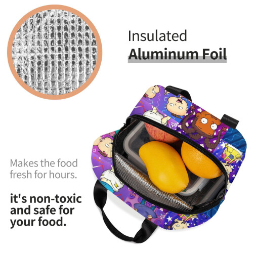 Isolierte Lunchtasche für Arbeit oder Picknick (1 Stück) 2