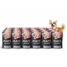 RAFI Nassfutter für Hunde mit Mägen, Beutel 24x500 g, Set aus 24 Beuteln, Mägen, Dolina Noteci | Hundefutter Hunde-Nassfutter