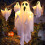 Halloween hanging ghost decorations light-up 2 pcs 4
