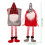 Christmas Santa gift sack large drawstring bag 2