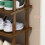 Yesbay Bamboo Shoe Rack 3-Tier Corner Organizer 5