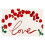 Valentine's Day plastic placemats red green 4-pack 2