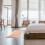 Non-slip soft bedroom rug flocking large bedside runner mat 5