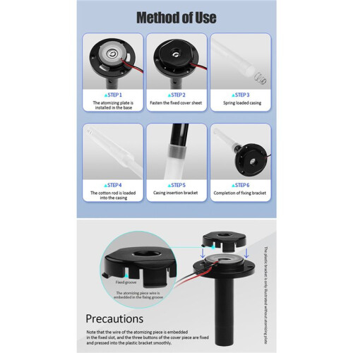 24X Atomizing Spray Plastic Bracket USB  Humidifier Diy Experiment Ultrasonic Atomization Bracket Without Atomizer 2