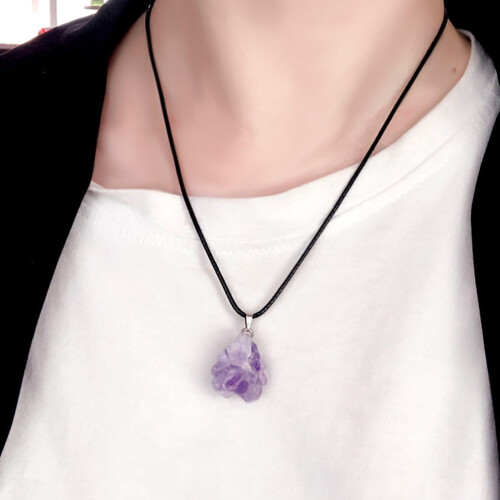 Amethyst-Anhänger, Naturstein, 1 Stück 2