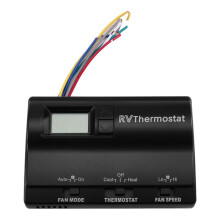 Cooling & Heating Wall-Mount Thermostat Rv Thermostat Air Conditioning Thermostat 8330D3351 for RV Black