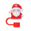 Christmas Santa straw topper 3D dustproof 10mm 7