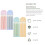 Caiet profesional cu tab-uri transparente colorate, pachet de 4 3