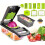 Manual Vegetable Chopper with Multi-function Grater and 2