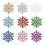 Snowflake Ornaments Light Blue 12PCS 3.9 inch 2