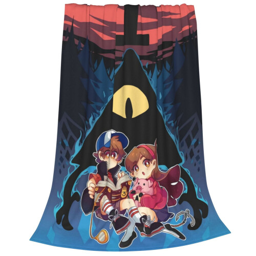 Κουβέρτα Anime Gravity Falls από μαλακή φανέλα 60x50 ίντσες 1