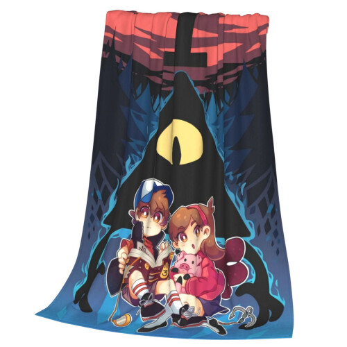Κουβέρτα Anime Gravity Falls από μαλακή φανέλα 60x50 ίντσες 2
