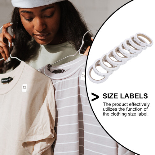 Hims woven garment size tags for clothes 8 rolls 1