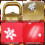 Light-Up Inflatable Christmas Balls Red 24 inch 2 pcs 5