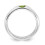 Sterling Silver Lime Green Oval CZ Ring QR4353 2