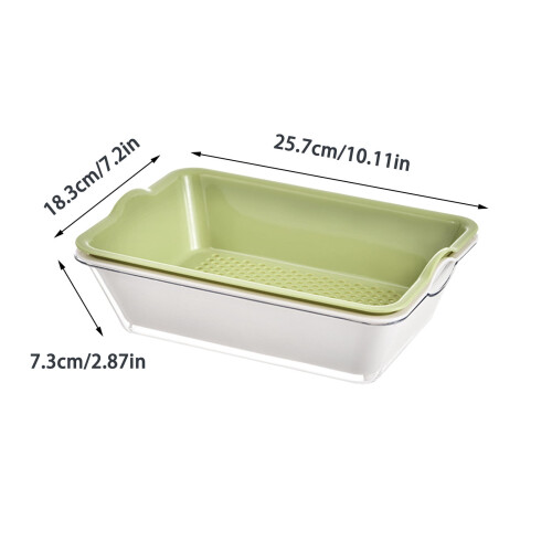 Honeeladyy vegetable wash basin for kitchen use 1 piece 2