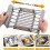 LINKPAL stainless steel dish rack grey detachable 2