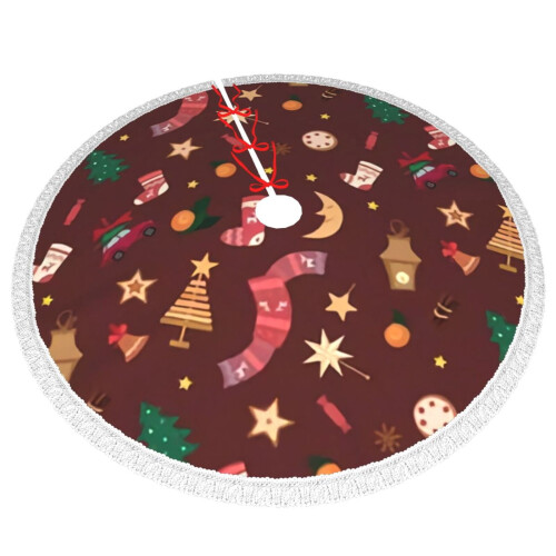 Christmas Tree Skirt 36 Inch Rustic Holiday Decor 2
