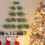 Christmas Tree Decorations Wall-Mounted Green Artificial 4
