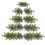Christmas Tree Decorations Wall-Mounted Green Artificial 2