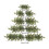 Christmas Tree Decorations Wall-Mounted Green Artificial 3