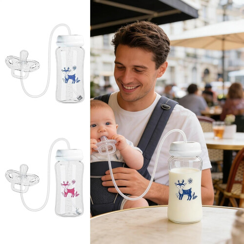 2 biberons anti-colique, 300ml, sans mains 2