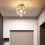 Messing Moravian Star loftlampe med indbygningsplade1 5