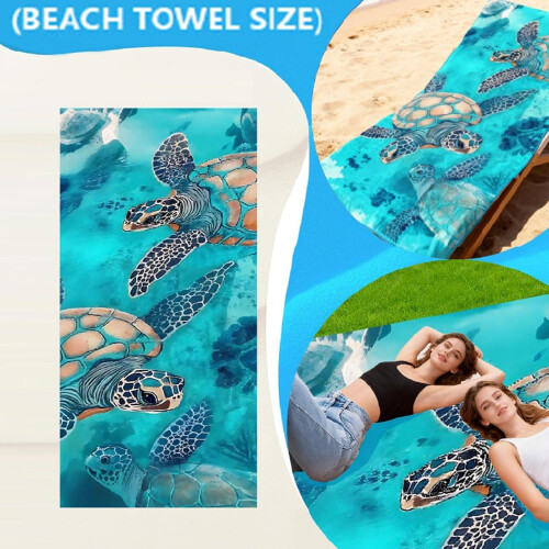 Strandhanddoek Tas - 2-in-1 Schildpad Strandtas 2