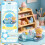 Pegatinas 3D apilables 6 hojas, de resina 4