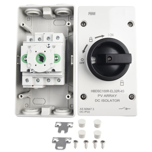 Περιστροφικός μονωτής DC 1000V32A4-πόλων IP66 2