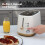 statesman Statesman 2 Slice Scandi Toaster, 900W Power, Cream 7