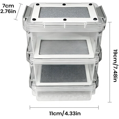 Kit élevage vers farine, 3 couches, pour reptiles 2