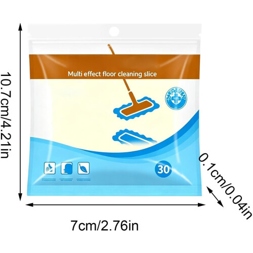 30 lingettes nettoyage sol, multi-surfaces 1