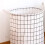 Opvouwbare wasmand wit geruit 1 stuk 4