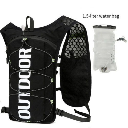 Running Hydration Vest with 1.5L Hydration Bladders Reflective Running Backpack Breathable Light Running Vest 2