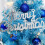 Mini Blue Artificial Christmas Tree with LED Lights 3