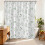 Boho douchegordijn met aquarelprint en eucalyptus, 60x72 inch 3