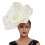 Women's flower headband fascinator hat large 5