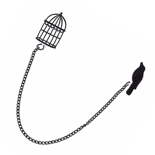 Metal brooch for backpack clothes bag hat chain dangle 1