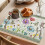 Platzsets mit Frühlingsblumenmuster, 1er-Set, grüner Rand 3
