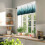 Silueta stromu Teal Forest Valance 107,5 x 30,5 cm 3