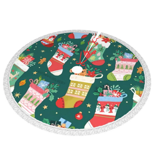 Christmas Tree Skirt 36 Inch Rustic Holiday Decor 1