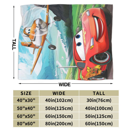 Manta de lã Disney Pixar Cars 60x50 polegadas 2