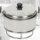 Round Pot Rack for Kitchen - Thickened Solid Double Shelf 4