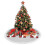 Saia para árvore de Natal com franjas de renda, 91 cm (36 polegadas) 4