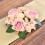Valentinsdag Rose Lysestage Krans Kunstig Blomster 4