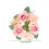 Valentinsdag Rose Lysestage Krans Kunstig Blomster 3