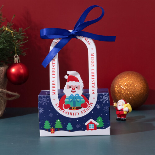 Christmas candy box with bow ribbon 1 piece 1