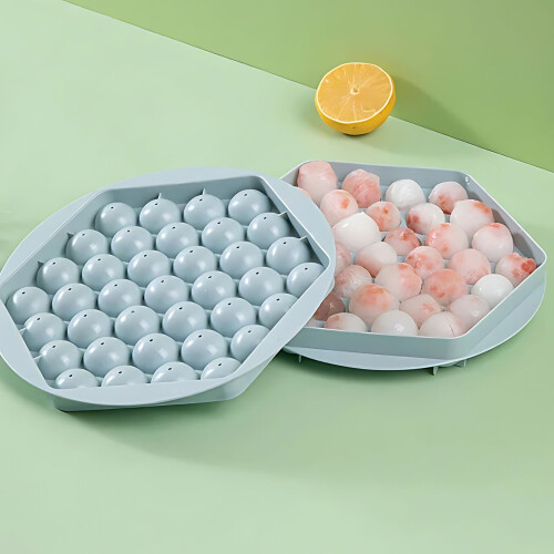Silikon-Eiskugelform, runde Gefrierschale, 2er-Pack 1