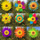 Sonnenblumen-Rasen-Windrad, groß 3